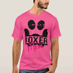Boxer Mama Tee Shirt - Hundebüt Geschenk für Ehefr
