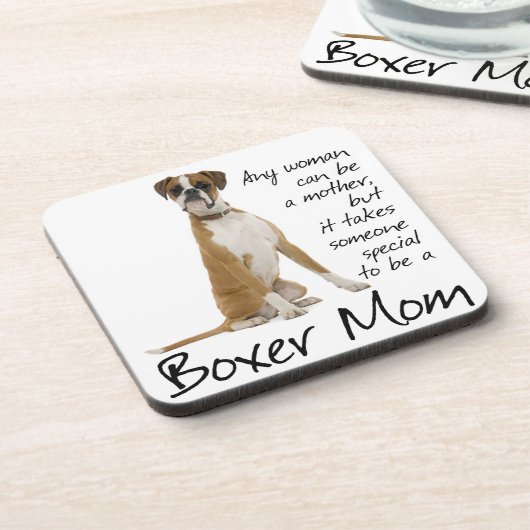 Boxer Mama Untersetzer (Linke Seite)