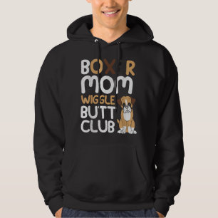Boxer Mama Wiggle Hintern Club Design Boxer Design Hoodie
