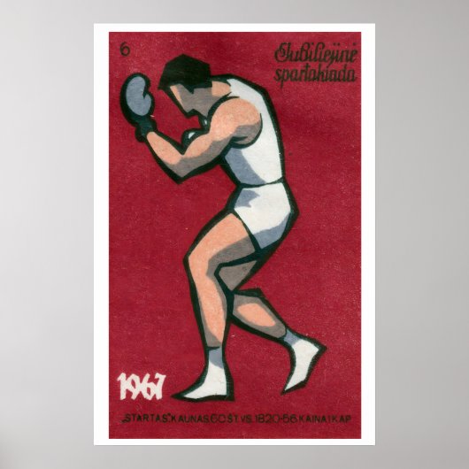 Boxer - Matchbox Print - Aesthetic Wall Art Poster (Vorne)