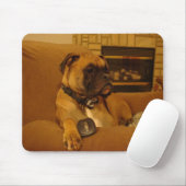 Boxer-Mausunterlage Mousepad (Mit Mouse)