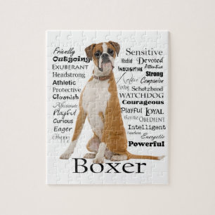 Boxer-Merkmal-Puzzlespiel Puzzle