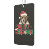 Boxer - Merry Christmas Dog Oversized T-Shirt Autolufterfrischer (Links)