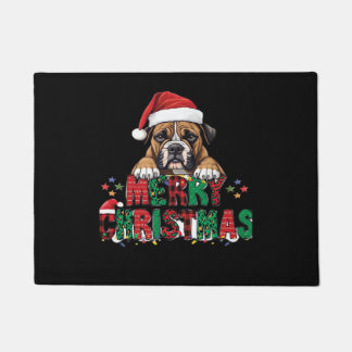 Boxer - Merry Christmas Dog Oversized T-Shirt Fußmatte