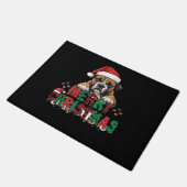 Boxer - Merry Christmas Dog Oversized T-Shirt Fußmatte (Schrägansicht)