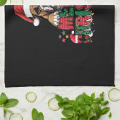 Boxer - Merry Christmas Dog Oversized T-Shirt Geschirrtuch (Gefaltet)