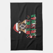 Boxer - Merry Christmas Dog Oversized T-Shirt Geschirrtuch (Vertikal)