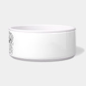 Boxer Minimalist Line Art personalized bowl Napf (Rechts)