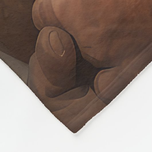 Boxer mit Weihnachtsfeiern Fleecedecke (Ecke)