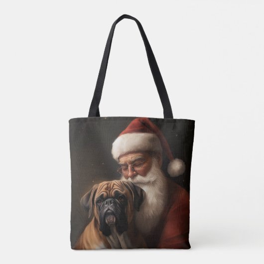 Boxer mit Weihnachtsfeiern Tasche (Rückseite)
