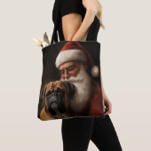 Boxer mit Weihnachtsfeiern Tasche (Von Nahem)