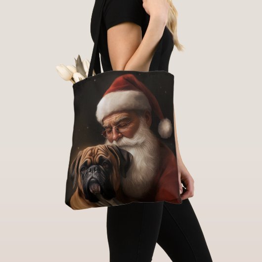 Boxer mit Weihnachtsfeiern Tasche (Von Nahem)