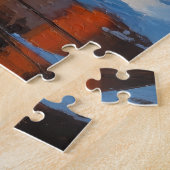 Boxer mit Weihnachtslichtern Urlaub Puzzle (Seite)