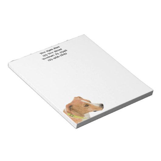 Boxer Mix Notizblock (angewinkelt)