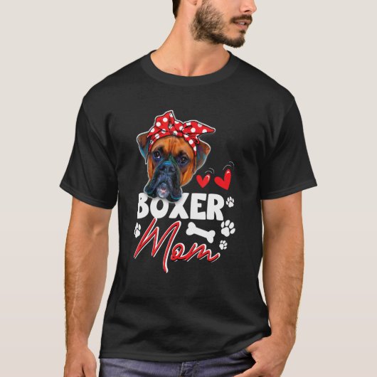 Boxer Mom as Dog T-Shirt (Vorderseite)
