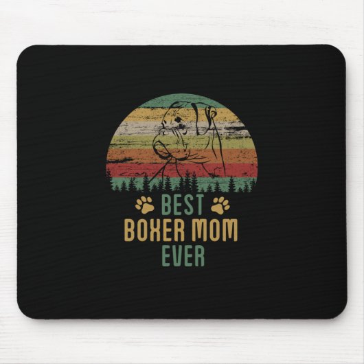 Boxer Mom Mousepad (Vorne)