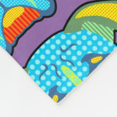 Boxer-Muster-Pop-Kunst Fleecedecke (Ecke)