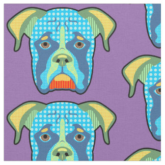 Boxer-Muster-Pop-Kunst Stoff