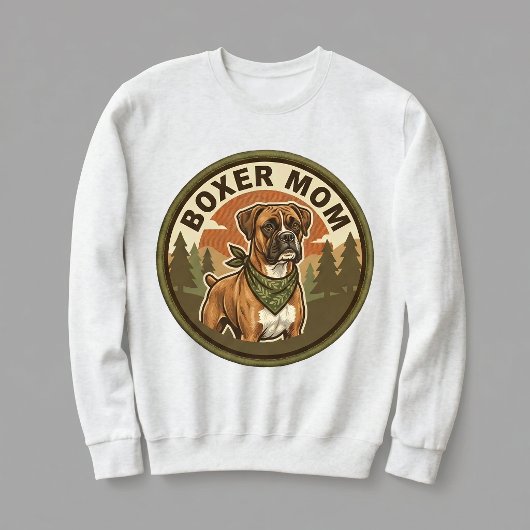 Boxer-Mutter-Crewneck Boxer-Hund-Mutter-Geschenk f Sweatshirt
