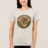Boxer-Mutter Tri-Blend-T-Shirt | Boxer-Hund-Mutter Tri-Blend Shirt (Vorderseite)
