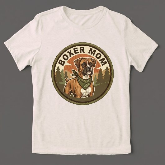 Boxer-Mutter Tri-Blend-T-Shirt | Boxer-Hund-Mutter Tri-Blend Shirt