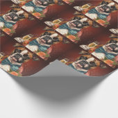 Boxer Neujahr Geschenkpapier (Ecke)