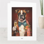 Boxer Neujahr Karte (Rückseite)