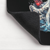 Boxer Octopus Lover Ocean Creation Kickboxing Mousepad (Ecke)