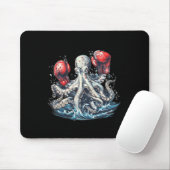Boxer Octopus Lover Ocean Creation Kickboxing Mousepad (Mit Mouse)