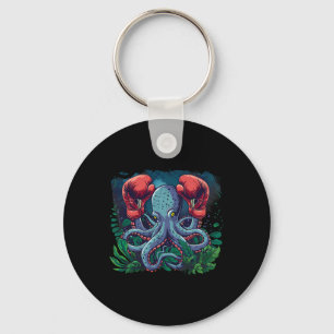 Boxer Octopus Lover Ocean Creation Kickboxing Schlüsselanhänger