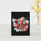 Boxer Octopus Lover Ocean Creature Boxkick Karte (Gelbe Blume)