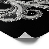 Boxer Octopus Lover Ocean Creature Boxkick Poster (Ecke)