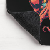 Boxer Octopus Lover Ocean Sea Creature Funny Boxen Mousepad (Ecke)