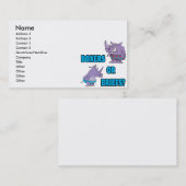 Boxer oder Slips lustige Nashörner Visitenkarte (Vorne/Hinten)