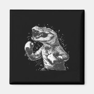 Boxer Oktopus Liebhaber Ozean Meer Kreatur Kickbox Magnet