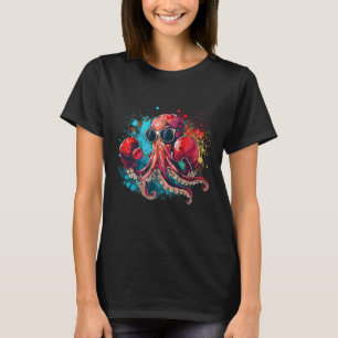 Boxer Oktopus Liebhaber Ozean Meer Kreatur Kickbox T-Shirt