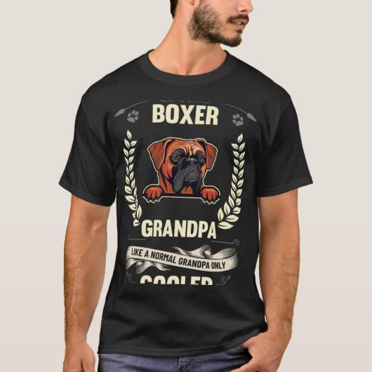 Boxer Opa wie ein normaler Opa nur Cooler T-Shirt (Vorderseite)