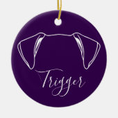 Boxer Ornament (Paw Prints) (Vorne)