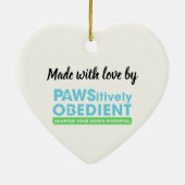 Boxer Ornament - PAWSitively Obedient  (Hinten)