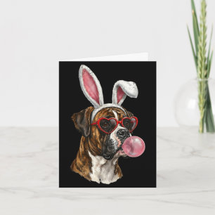 Boxer-Osterhase-Hundefreund  Karte