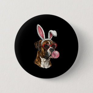 Boxer Osterhase Hundeliebhaber Button