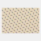 Boxer Painting Fawn Cropped DockingNiedliche Hundk Geschenkpapier Set (Vorderseite)