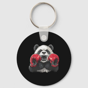 Boxer-Panda mit Boxhandschuhen Kickboxen Lustiges  Schlüsselanhänger