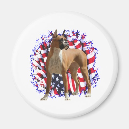Boxer Patriot Magnet (Vorne)