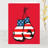 BOXER PATRIOTISCHE GEBURTSTAGSKARTE KARTE (Gelbe Blume)