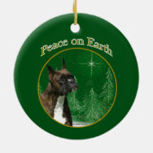 Boxer Peace Keramik Ornament (Hinten)