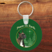 Boxer Peace Schlüsselanhänger (Rückseite)