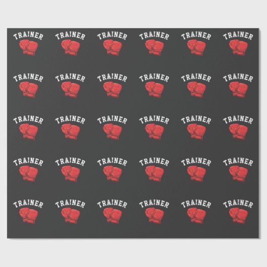 Boxer Personal Coach Box Training Geschenkpapier (Flach)