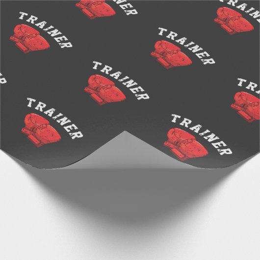 Boxer Personal Coach Box Training Geschenkpapier (Ecke)