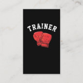 Boxer Personal Coach Box Training Visitenkarte (Vorderseite)